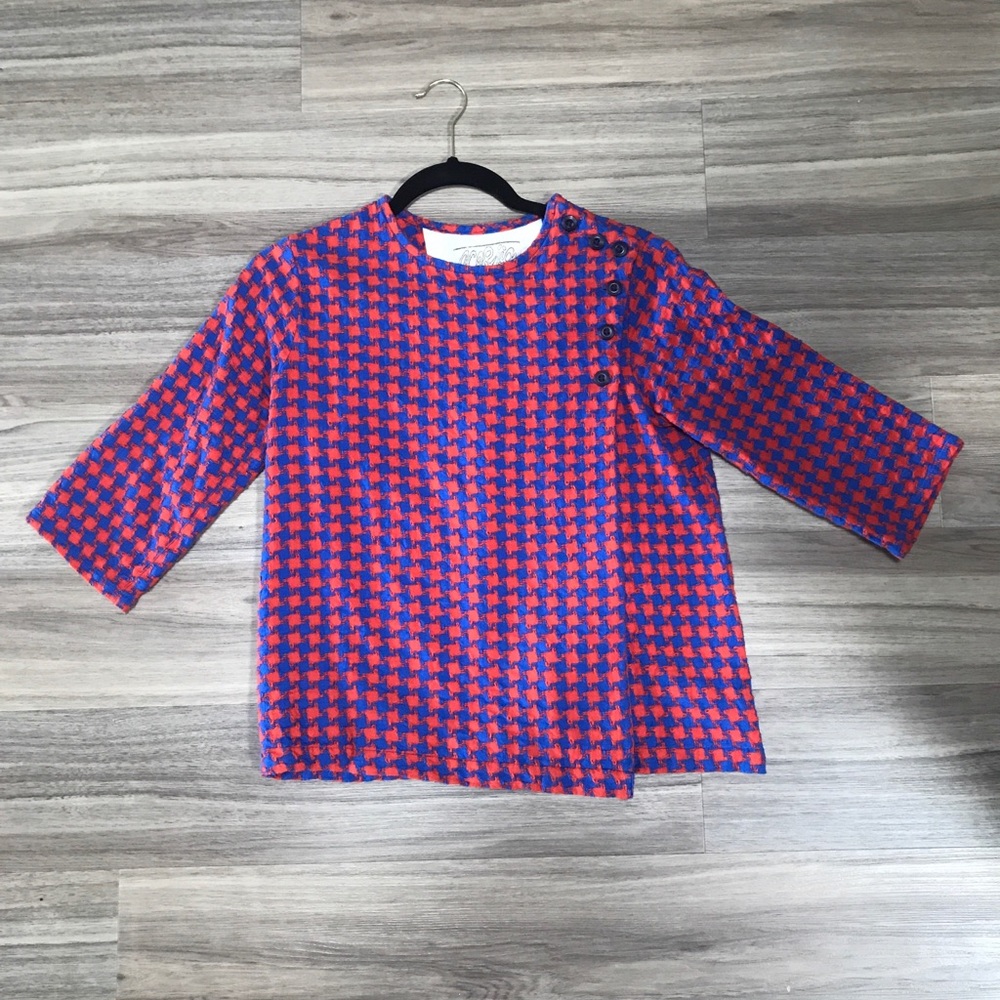Ace & Jig Blue and Red Button Down Shirt